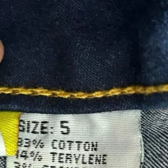 Diva Star Mid Rise Skinny Jeans Women's Juniors Size 5 Blue Med Wash Embroidery - Picture 7 of 7